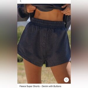 NWT Fleece Super Shorts- Daily Drills